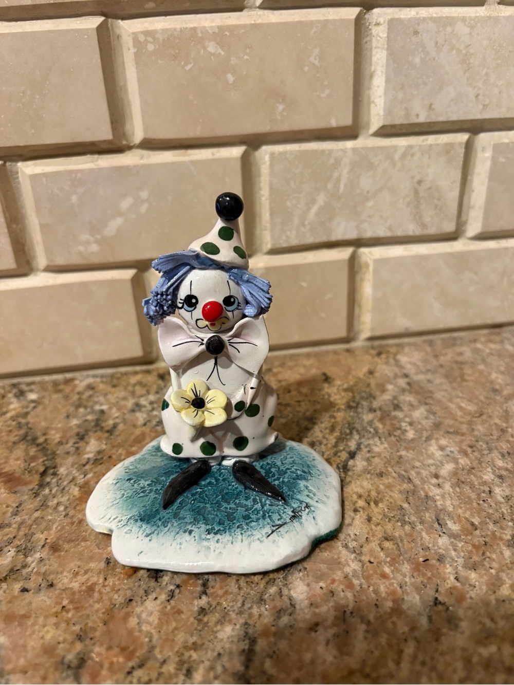 Hand-Painted Ceramic Clown Figurine
Vintage made in Italy